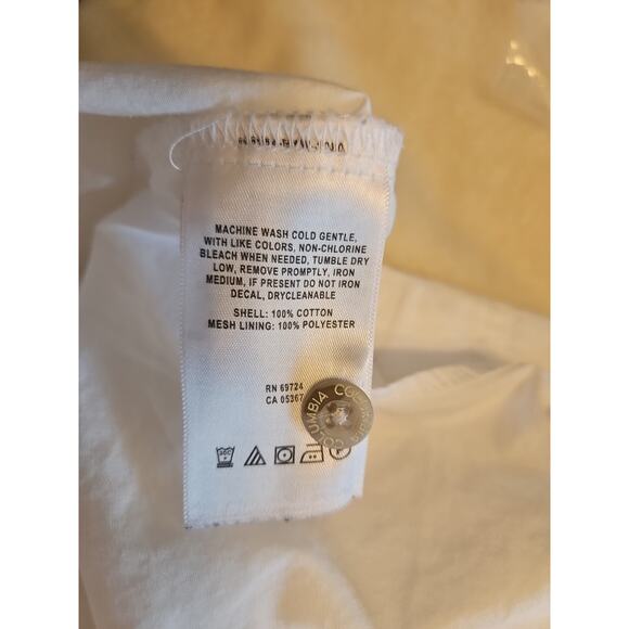 Columbia Men’s PFG Button Up Short Sleeve XXL (2XL)Shirt White Vented Fishing - Picture 6 of 6